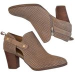 Franco Sarto EUC Leather Dale 2 Perforated Heeled Booties Size 9 1/2 Photo 0