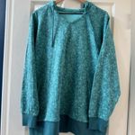 Athleta  Woman's Teal Blue Hooded Sweatshirt Size Medium Photo 3