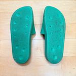 Off-White Logo Print Kelly Green Pool Slides 38 Photo 3