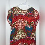 Joyous & Free Cap Sleeve Midi Dress Medallion Boho Beaded Sequins Rocks Sz Small Red Photo 1