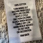 Kenar Rhinestone Crew Neck Pullover Sweater Dress Women's Medium Gray Cotton Photo 6