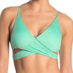 Mossimo Color Splash Draped Bikini Top Strappy NWT Green Size XS Photo 0