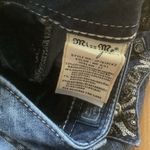 Miss Me  signature cuffed skinny jeans 26 low rise dark wash stretch rhinestones Photo 12