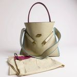 Tory Burch Lee Radziwill Whipstitch Double Bag Medium Leather Tote w/ Dust Bag Photo 8