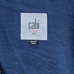 CAbi Women Dress XS Blue Floral Print Long Sleeve V Neck Shift Photo 3