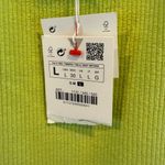 ZARA NWT  Ribbed Stretchy Lime Green Mini Tank Dress Photo 4