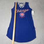 New Chicago Cubs Tank Dress Womens L Blue G Photo 5