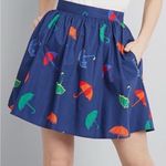 Modcloth Share Your Flare Umbrella Circle Mini Skirt - Size 4x Photo 0
