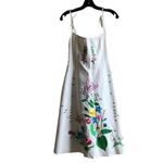 Nanette Lepore  ivory dress with embroidered flowers leaves‎ butterflies size 4 Photo 11