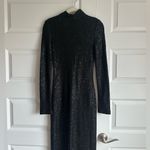 St. John  Knit Sequin‎ Floor-Length Gown - NWT Black Photo 4