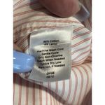 Talbots  3/4‎ Sleeve White/Pink Striped Button Up Size 8 Collar Cuffs Photo 7