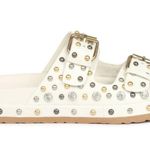 Emily Studded Double Buckle Sandal Gold Size 9.5 Photo 5