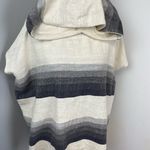 Lemlem Gray Striped Debizaza Hooded Poncho Large NEW Photo 6