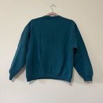 Vintage Merry Christmas Mistletoe Hand Embroidered Crewneck Sweatshirt Green Photo 1