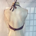 Shade & Shore Mauve Crochet Halter Underwired Bikini Top Size 36DD Photo 4