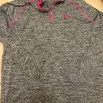 Under Armour Women’s black white heathered hot pink  zip up long sleeve Photo 0