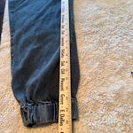 Women’s INDIGO Rising Black Joggers Jeans cropped sz 13/31 grunge goth Y2K Photo 5