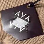 Ava & Viv Classic Brown Pencil Skirt Sz 1XL Ribbed Textured Knitted Photo 6