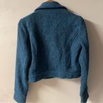 Forever 21  Dusty Blue Boucle Cropped Moto Jacket Size M GUC Photo 1