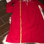 JCP vintage cranberry 3/4 zip robe sz large Red Photo 4