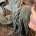 Free People Dark Green Textured Scarf Photo 1