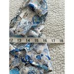 Stitch Fix  Nine Britton Women’s Blue Floral Faux Wrap Ruffle Tank Top Size S Photo 6