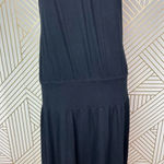 James Perse Dropped Waist Blouson Tank Dress Black Size 4 / XL Photo 2