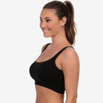 New! Yummie Black Seamless Scoop Neck Bra with Removable Pads 1X/2X Photo 1