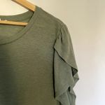 Gap flutter sleeve t-shirt sage green women's size XXL casual top summery light Photo 1