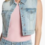 Juicy Couture  Stone Light Wash Denim Vest Sz S NWT Photo 1