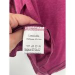 LonoLaKa Womens Maroon Long Lace Sleeves Crew Neck Feminine Vacation Blouse Lrg Purple Size 00 Photo 5