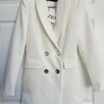 ZARA blazer dress double breasted white Photo 8