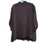 Maggie Barnes Womens Size 2X 22 24 Brown Sequin Embellished Tunic Top Blouse Photo 3