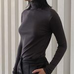 BDG Turtle Neck Black Long Sleeve Top Large NWOT Photo 0