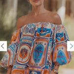 Farm Rio NWOT  x Anthropologie Off-The-Shoulder Cover-Up Mini Dress Photo 2