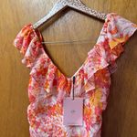 Hello Molly NEW Blooming Heights Sleeveless Midi Dress Floral Orange 4 Small Photo 6