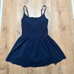 AERIE | Offline Smocked Navy Blue Athletic Athleisure Workout Skort Dress, S Photo 3