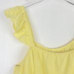 Kaileigh NWOT Stitch Fix Ruffle Sleeve Gauze Tank Top Yellow Plus Size 1XL NEW Photo 6