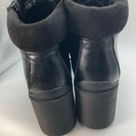 Cushionare Cushionaire Remy Black Lace-Up Lug Sole Chunky Heel Boots Size‎ 9.5M combat punk Photo 5