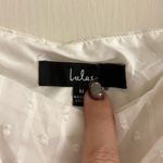 Lulus ✨ Think of Me Ivory Swiss Dot Ruched Sz Medium Bodysuit✨ Photo 4