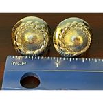 VTG Coro Silver Toned Circle Screw back Earrings Elegant Minimalist Old Money Photo 4