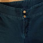 Newport News Vintage Dark Green Brushed Cotton Flared Pants size 6 Photo 2