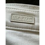 Lila Ryan Womens White Slim Fit Stretch Denim Jeans Preppy Coastal Work Office Photo 2