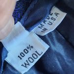 Talbots  Wool Blue Plaid Pleated Front Pants Photo 8