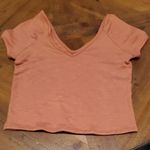 Arizona Jeans Arizona Jean Company V-Neck Crop Top - Rust Photo 0