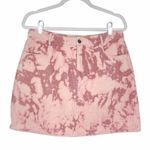 Le lis  Tie Dye Print Corduroy Mini Skirt Pink Size Large Club Concert Y2K New Photo 0