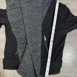 Lush Clothing LUSH Women Black Drape Front Cardigan Sweater Jacket Knit Waterfall Size S Photo 7