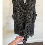 Torrid  Black White Polka Dot Blouse Tank Top Front-tie Summer Blouse 5X Photo 6