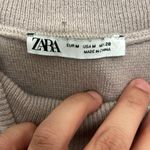 ZARA  soft stretch top in lilac, size medium Photo 2