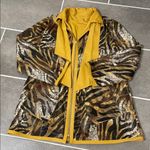 Alice Arthur Leather Reversible Jacket size 14/16 Yellow Photo 4